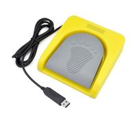 Aumotop Interruttore a Pedale Singolo USB Controllo del Gioco Durevole Grigio Giallo per Appassionati di Giochi, Comodo Sensore PC per Computer da Ufficio (#5)