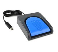 Aumotop Interruttore a Pedale Singolo USB Controllo del Gioco Durevole Grigio Giallo per Appassionati di Giochi, Comodo Sensore PC per Computer da Ufficio (#2)