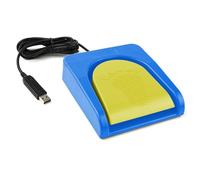 Aumotop Interruttore a Pedale Singolo USB Controllo del Gioco Durevole Grigio Giallo per Appassionati di Giochi, Comodo Sensore PC per Computer da Ufficio (#4)