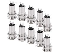 Aumotop Interruttore di Blocco a Cilindro Blocco di Alimentazione Impermeabile Resistente Alle Alte Temperature 10 Pezzi Interruttore a Chiave Alimentazione ONOFF in Metallo con Cilindro per (Doppia