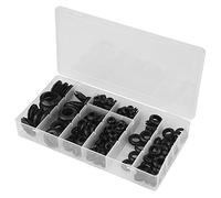 Aumotop Kit di Grommet in Gomma, 200 Pezzi Dimensioni Multiple | Materiale in gomma durevole, Eccellente resistenza all\'invecchiamento, Pratica custodia, Ideale per la protezione dei