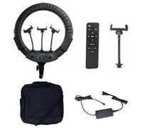 Aumotop Kit di Illuminazione Continua da Studio Professionale con Anelli da 18 Pollici, Luce LED 3200K-5500K, 416 Perline per Produzione Video 4K, Materiale ABS