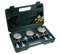 Aumotop Kit per Test della Pressione Idraulica 100% Nuovo di Zecca con Manometro e Tubo di Prova, 6 Raccordi Prova, Resistente Al Calore e Alla Pressione, Diametro 63 Mm-25 MPa, per Ingegneri Test