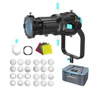 Aumotop Kit Snoot Conico con Effetti di Luce Colorati per Luce Stroboscopica a Continua a LED, Ideale per Ritratti Fotografici di Moda e Matrimoni (LP-SM-19)