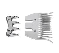 Aumotop Lama Taglia Lana 13 Denti Design Curvo | Taglio efficiente, acciaio premium, pratico per la toelettatura, compatibile con gli alpaca