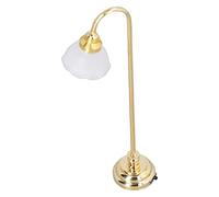Aumotop Lampada da Terra Romantica per Casa delle Bambole in Miniatura Materiali Premium Metallo Plastica 4,1 Pollici di Altezza per Accessori Casa delle Bambole