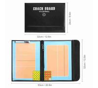 Aumotop Lavagna Tattica Magnetica per Pallavolo Lavagna Strategica per Allenatori Portatile con Segnalini Uso Educativo Materiale PU di Alta qualità Allenatori e Giocatori