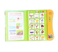 Aumotop Libro Sonoro per L'apprendimento dello Spagnolo, Giocattolo Educativo per Bambini, 3 più Vari Argomenti, Storie, Numeri, Frutta, Animali, Realizzati in Plastica di qualità (Arancia)