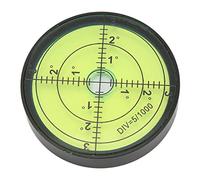 Aumotop Livella a Bolla Circolare Ad Alta Precisione, Resistente Agli Urti, Durevole, in Metallo, per Strumenti di Precisione, Macchinari, Stampanti, Lampade, 2,9 Once