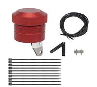 Aumotop Lubrificatore per Catena con Controllo Manuale, Capacità 30ml (Red) | Lega di alluminio resistente, facile installazione, manutenzione della moto