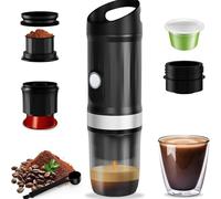 Aumotop Macchina da caffè Portatile 20 Bar Auto Riscaldamento Rapido | Batteria ricaricabile da 9600 mAh, ricarica USB-C, birra 3 in 1, design compatto