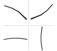 Aumotop Manubrio per Moto retrò, Materiale in Ferro Resistente, Diametro Standard di 22 Mm, Installazione Semplice per un Look Eccezionale (Nera)