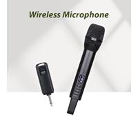 Aumotop Microfonico Wireless Portatile con Nucleo Microfonico a Bobina Dinamica Microfono Ad Alta sensibilità per Karaoke Professionale Microfono a 15 Livelli per Discorso in Chiesa Nero (1