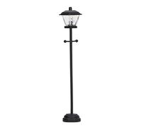 Aumotop Mini Lampada Stradale Nera per Casa delle Bambole Luce a LED in Scala 1/12 Materiale in Vetro Metallico per la Decorazione della Casa