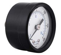 Aumotop Mini Misuratore di Pressione con Prestazioni Stabili 0-20 Bar / 0-300 Psi Strumento con Quadrante per Aria Olio Acqua Carburante Metallo