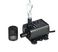 Aumotop Mini Pompa Ad Acqua Senza Spazzole DC12V 10W 400L/H Sollevamento 400 Cm Pompa Sommergibile per Acquario con Funzione di Regolazione del Flusso
