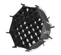 Aumotop Mini Softbox Ottagonale da 30 Cm con Riflessione della Luce Migliorata per Piccoli Spazi, Streaming Live e Fotografia Still Life, Leggero e Portatile, Nylon + Lega di Alluminio