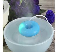 Aumotop Mini Umidificatore Spray Atomizzato a Forma di Ciambella Portatile per Auto da Ufficio a Casa, Ricarica USB, Dormitorio Universitario, Soggiorno, Viaggio, Rosa (Blu)