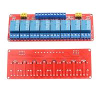 Aumotop Modulo relè a 8 con Actuator Alto e Basso Design con Tolleranza Agli Errori Indicatori Luminosi Verdi/rossi per Progetti di Casa Intelligente (24 V)
