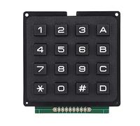 Aumotop Modulo Tastiera 4x4 Pulsanti con 16 Tasti, Design Salvaspazio per MCU, Ideale per Tastiere Esterne con Microcontroller, Materiale ABS