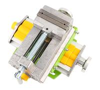 Aumotop Morsa Scorrevole a Croce con Asta a Vite di Precisione Ad Alta Resistenza con Cuscinetto in Silicone Rimovibile, Morsa XY 2 Vie Leggera per la Lavorazione del Legno e dei Metalli