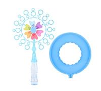 Aumotop Mulino a Bacchetta per Multi Foro Soffiatore per Colorate Bambini Divertimento All'aria Aperta Plastica 1 unità (Blu)