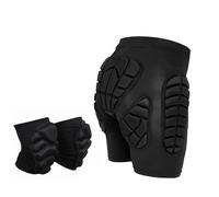 Aumotop Pantaloncini da Sci da Impatto Set Imbottitura Traspirante Resistente Agli Urti e Traspirante per lo Sci Attività All'aperto Piccolo, Medio, Grande, XL, XXL (Set di ginocchiere per