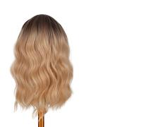 Aumotop Parrucca Bionda con Capelli Ondulati, Sintetica Resistente Al Calore, per Uso Quotidiano Donna, Parrucche Sexy con Capelli Lunghi e Arricciati per Feste Cosplay, Materiale di Alta qualità