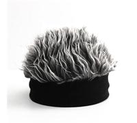 Aumotop Parrucca Cappello Novità Berretto Per Capelli Comodo e Traspirante Per Uomo Cappello Lavorato a Maglia Grigio Distinguersi Dalla Massa Fascia Elastica Tutte le Stagioni (#4)