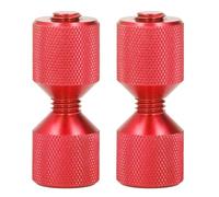 Aumotop Perno di Allineamento Flangia Set di Perni a Doppio Foro in Alluminio Durevole per Flange 0,5 a 14 Pollici Lavorati con Precisione per Parti Automobilistiche e Macchinari 2 Pezzi (Rossa)