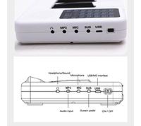 Aumotop Pianoforte con Tastiera Elettronica per Studenti di Pianoforte, Digitale Pieghevole Portatile a 88 Tasti, Elegante Colore Nero, Perfetto per gli Appassionati di Musica (Bianco)