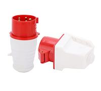 Aumotop Plug 16A, Società Industriale 3 Fase IP44 Waterproof 220-380 V/240-415V 3P+N+E, Ampie Applicazioni, Adatti per L'industria, Agricoltura, Chimica, Aeroporto, Terminal,