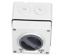 Aumotop Presa per Interruttore Impermeabile per Esterni da 500 V con Foro Blocco di Sicurezza - Forte Tenuta e Resistenza Agli Urti - Adatta Componenti di Controllo Industriale (3P40A)