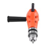 Aumotop Prolunga per Trapano Ad Angolo Retto Ad Alta Resistenza, Gambo Rotondo da 9,5 Mm per Professionisti con Chiave Mandrino