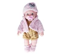 Aumotop Realistica Bambola Rinata Dal Corpo Morbido da 12 Pollici, Perfetta per Regali di Compleanno e attività Prescolari (Q12G-003C-026 velluto rosa)