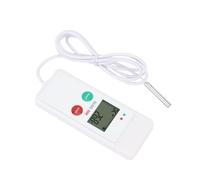 Aumotop Registratore Dati di Temperatura con Display LCD Trasparente per Serre, Trasporto di Alimenti per Prodotti Biofarmaceutici, Registratore Dati Temperatura Digitale USB con Sonda Esterna