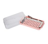 Aumotop Resistente Scatola per Conservare il Formaggio e Tagliaburro con Taglierino Incisivo in Acciaio Inossidabile e Bordi Lisci - Comodo per il Frigorifero - Peso 9,4 Once - Adatto a Varie Forme