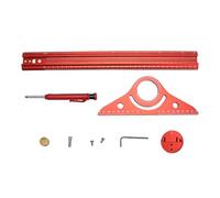 Aumotop Righello Squadra a T in Alluminio, Strumento di Precisione da 13 | Materiale in alluminio resistente, ideale lavorazione precisa del legno, include pennarello, distanza tra i fori di 2,5 mm