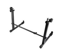 Aumotop Robusto Supporto per Pianoforte Elettronico Stile X Larghezza Regolabile Supporto per Tastiera a Doppio Livello Cuscinetto in Gomma Antiscivolo Adatto le Tastiere Elettroniche più Popolari