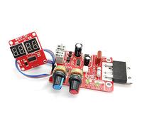 Aumotop Scheda Controller per Saldatura a Punti, Display Digitale 100A | Modulo PCB, Giunzione Metalli Fai-da-te, Compatibile SCR 40A, Microcontrollore , Temporizzazione Ciclo 1-50, Impostazioni
