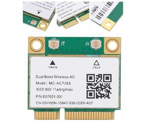 Aumotop Scheda di Rete Gigabit 4.2 Wireless Wifi MC-AC7265 1200Mbps Doppia Banda per Segnale Stabile Dispositivi Tutto in