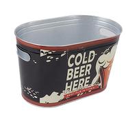 Aumotop Secchiello per il Ghiaccio, Secchiello per Vino Bevande Stampato Ferro Raffreddamento del Ghiaccio Universale di Grosso Calibro Shampagne di Grande capacità Casa Appartamento Ristorante (02)