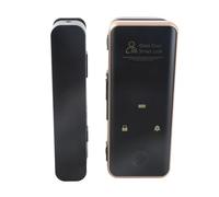 Aumotop Serratura con Password per Porta in Vetro con Impronta Digitale 4 Metodi di Sblocco per la Sicurezza Dell'ufficio Domestico, Serratura Porta di Presenza in Lega Alluminio Porte Vetro Senza