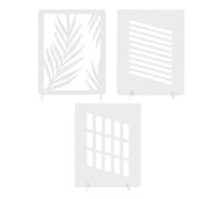 Aumotop Set di Fondali Fotografici Set di Luci e Ombre Creative per la Fotografia Piccoli Prodotti, Materiale in PVC, Lavagne Luminose per Finestre Cosmetici Alimentari, 3 Pezzi/ (Stile 4)