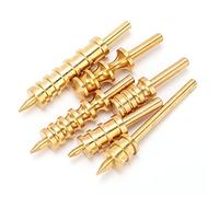 Aumotop Set di Levigatrici in Ottone per Lucidatura della Pelle da 6 Pezzi per Sigillare e Lucidare Perfettamente i Bordi della Pelle, Ideale i Lavoratori