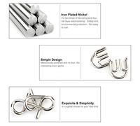 Aumotop Set di Puzzle in Filo IQ Mind Intelligence Giocattoli Educativi per la Formazione 20 Giochi Rompicapo in Acciaio Al Carbonio Premium per Adulti Puzzle Divertenti Tutta la Famiglia