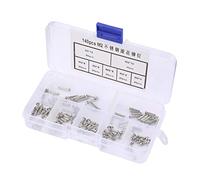 Aumotop Set di Rivetti a Testa Tonda Resistenti in Acciaio Inossidabile per il Fissaggio di Etichette Rivetti M2 da 140 Pezzi per Progetti