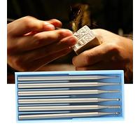 Aumotop Set di Strumenti per Incisione di Sculture Coltello da Intaglio in Acciaio Al Tungsteno Durevole per Gioielli in Legno Metallo Noce Artisti e Artigiani (Acciaio al tungsteno 2)