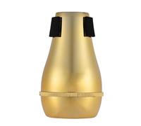 Aumotop Silenziatore Dritto in Materiale ABS Durevole per Pratica del Trombone per Tromboni Tenore Alto, Strumento Musicale Leggero Musicisti (Oro)