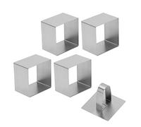 Aumotop Stampo per Torte, Anelli Rotondi per Mousse e Focaccina in Acciaio Inossidabile, Set di Stampi Anelli Crostata e Muffin Senza Saldature Ristoranti di Hotel (Piazza)